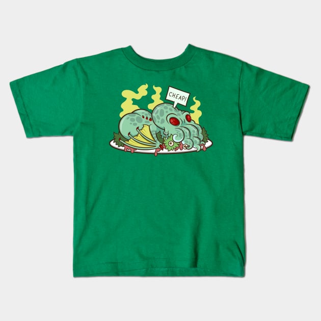 Cthulhu Dinner II Kids T-Shirt by JenniferSmith